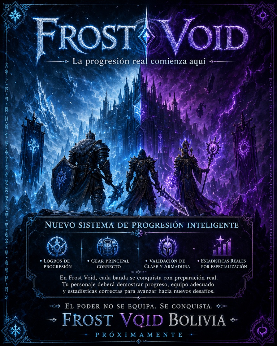 ❄️ FROST VOID — PRESENTAMOS EL SISTEMA DE PROGRESIÓN INTELIGENTE ❄️